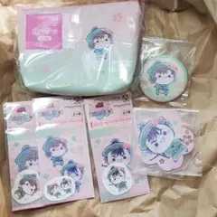 忍たま乱太郎　フリューくじ　さくらもちぴこ　善法寺伊作　食満留三郎　ポーチ　缶バ