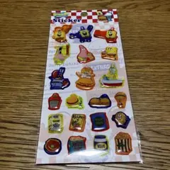 スポンジボブ ぷっくりシートステッカー　プラザ