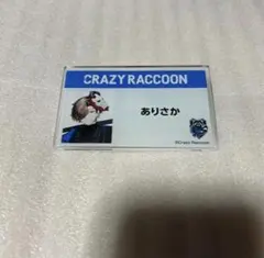 CRAZY RACCOON アクリルバッジ ありさか