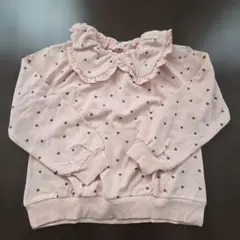 ♡タグ付き・新品♡ Lycee mine ハート柄ピンク トップス/140cm