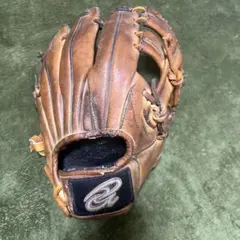 軟式レザーグローブ 茶色 使用感あり