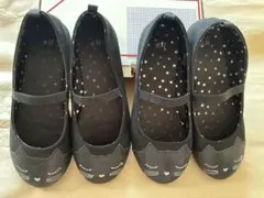 キッズ【バレエシューズ】20cmくらい、２足まとめて／H&M、発表会、冠婚葬祭