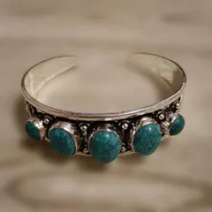 ターコイズsilver925バングル