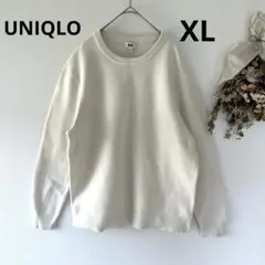 UNIQLO ウォッシャブルストレッチミラノリブクルーネックセーター　XL