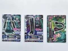 アイカツ！カード　初音ミクコラボ　コーデ３枚セット