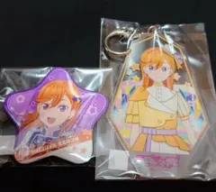 2点　澁谷かのん　星型缶バッジ　キーホルダー　SSS ランダムトイ　ラブライブ