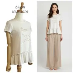 【blugirl Blumarine】 ボールチェーン装飾 裾フリル カットソーのサムネイル