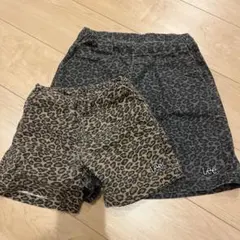 Lee ハーフパンツ 100㎝140㎝　お揃いレオパード ヒョウ柄 リンクコーデ