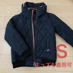 BEAMS ネイビー キルティングジャケット フード付き