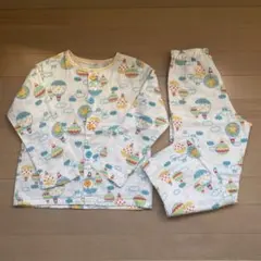 コンビミニ ガーゼ パジャマ 長袖 120 春 夏 秋 薄手 綿100%