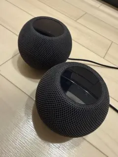美品Apple Pod mini ブラック　ホワイト2個セット HomePod mini - Apple（日本）