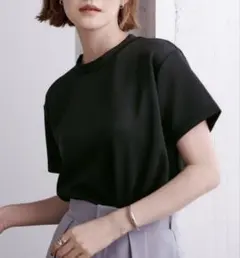 [ur's] ボンディングクロップドプチハイネックTシャツのサムネイル