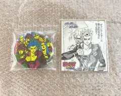 ジョジョの奇妙な冒険　護衛チーム　缶バッジ　ジョジョ展　ミニ色紙　セット