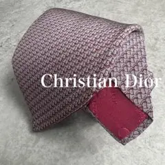 90s クリスチャン ディオール　Dior トロッター 総柄 シルクネクタイ