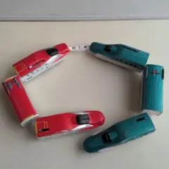 箱付き　プラレール　はやぶさ　こまち　連結仕様セット