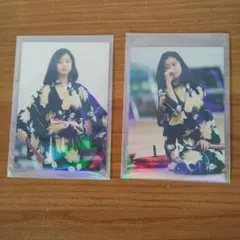 【昭和レトロ】中森明菜　昭和アイドル　生写真2枚　浴衣姿　詳細不明のサムネイル