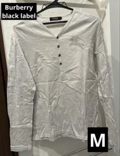 バーバリー　ブラックレーベル　ロングTシャツ　M