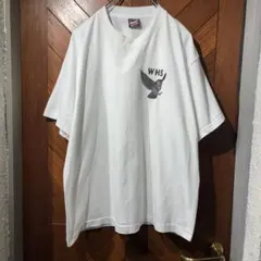 古着 90's USA製 シングルステッチ アメリカ 高校 Tシャツ 白Tシャツ