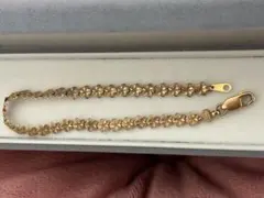 k14 ハワイアンジュエリー　花 フラワー　ブレスレット　ピンクゴールド