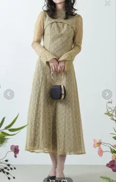 幾何学柄 レース パーティー ドレス オケージョン