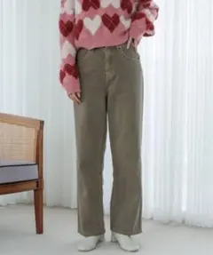 【Flower】サニーバギーパンツ3 Sサイズ　ブラウンのサムネイル