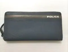 POLICE 長財布 ネイビー 美品のサムネイル