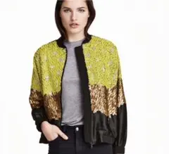 H&M スパンコール装飾 ボンバージャケットのサムネイル