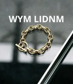 【WYM LIDNM】ANCHOR TWIST BRACELET ゴールド