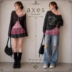 axes薔薇装飾キャミ レイヤード y2k フェアリーグランジ himekajiのサムネイル