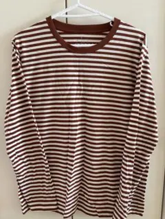 無印良品。ストライプ長袖Tシャツ
