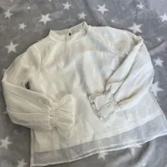 ダズリン レディース　トップス　長袖　ブラウス　ホワイト　シャツ　フリーサイズ