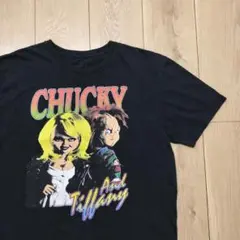 US古着Tシャツ CHUCKY チャッキー ブラック 黒 Lサイズ