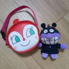 ドキンちゃんポーチ　ばいきんまんキーホルダー