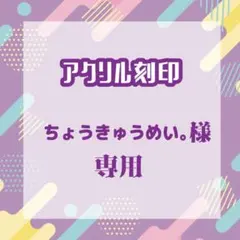 ちょうきゅうめい。さま専用（リピート1）