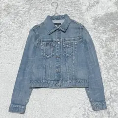 UNIQLOデニムジャケットGジャン長袖無地［L］ブルー系