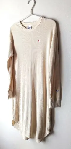 チャンピオン レディース ワンピース ワッフル 長袖 Champion ワンピ