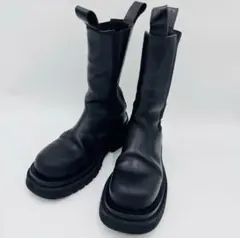 BOTTEGA VENETA ブラック ラグ　チェルシーブーツ 24.5cm