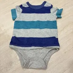babyGAP/ベビーギャップ　ロンパース　ボーダーT風　6-12M/70cm
