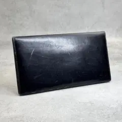 dunhill ダンヒル 長財布 札入れ ブラック レザー ロゴ型押し メンズ用