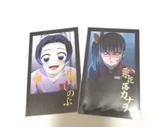 ufotable ダイニング　箔押しチェキ風ブロマイド　胡蝶しのぶ　栗花落カナヲ