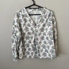 rope picnic オフホワイト 花柄　ブラウス　シャツ　38