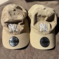 New Era 9TWENTY キャップ ベージュ 2個セット