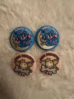 ナルミヤキャラクターズ刺繍缶バッジ 4点セット