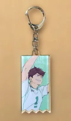 ハイキュー!! 10周年記念展 及川徹 トレーディングアクリルキーホルダー