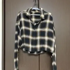 GU クロップド丈 ネルシャツのサムネイル