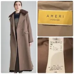 【最終値下げ】美品✨Ameri ファー付きロングコート M コート 冬 アメリ