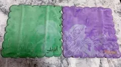 ❤️ディズニープリンセス　刺繍　ハンドタオル❤️2枚セット