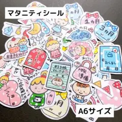 【195】マタニティ2 フレークシール ハンドメイド 母子手帳 記録