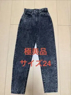 CELINE セリーヌ デニム 24 ケミカルウォッシュ ブラック 日本製 