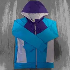 NIKE パーカー　DRI-FIT ブルーパープル フーディ　トラベル　海